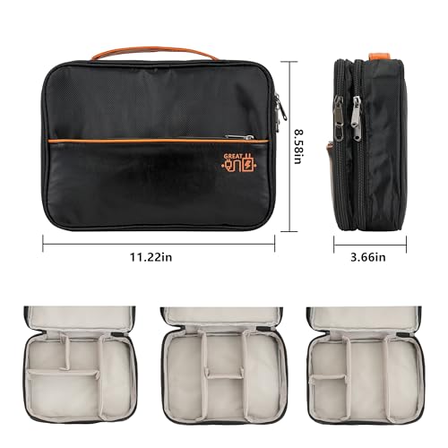 Electronics Accessories Organizer Bag (Classic-two Layers-black)