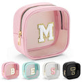 Mini Initial Makeup Bag (Mini-Pink / M)