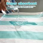2 Pack Microfiber Beach Towel (2 Pack- Blue Green / 75”x 35”)