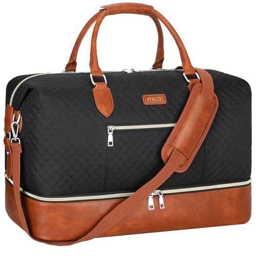 Weekender Bag for Women (Large / 4-Black Brown)
