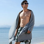 Microfiber Towel Quick Dry Camping & Travel & Gym Towel. Compact (Gray / 48.00" x 24.00")