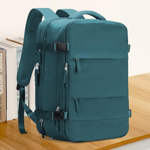 Large Travel Backpack For Women Men (45l / Peacock Blue)