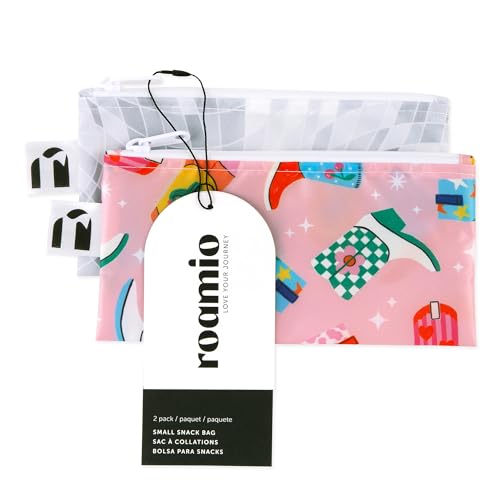 Roamio Reusable Snack Bags (E5 Cowgirl Boots & Disco-Sm)