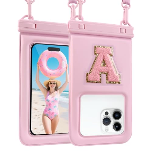 Waterproof Phone Pouch Floating (Pink Letter)