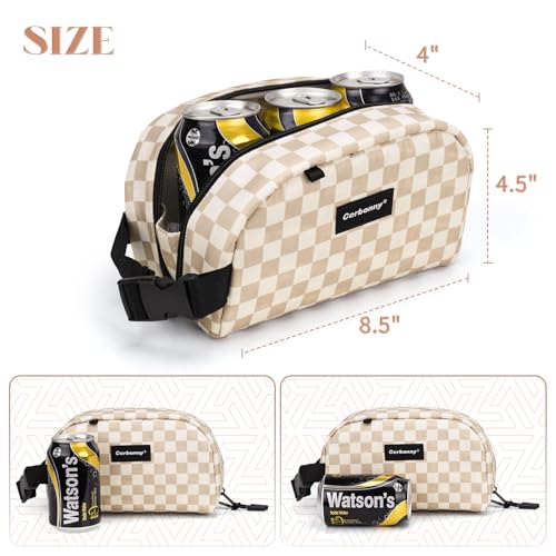 Small Cooler Bag (Khaki-Checkered)