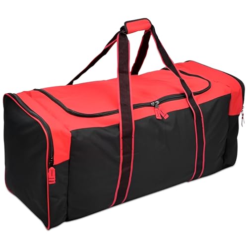 Heavy Duty Hockey Bag (36IN / XL 36" Red)