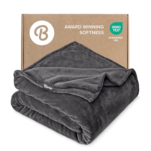 Fleece Blanket Luxury Microplush (King / 04 - Forged Iron Grey)