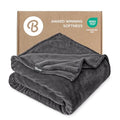 Fleece Blanket Luxury Microplush (King / 04 - Forged Iron Grey)