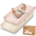 2 Pack Organic Changing Pad Covers for Girl (Cameo)