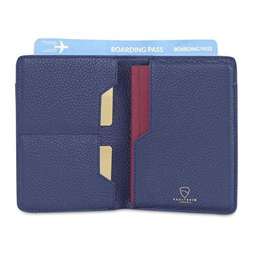 KENSINGTON Passport Holder for Travel (One Size / Matt Blue)