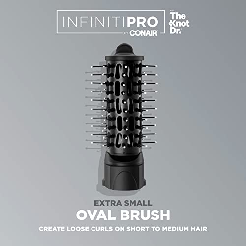 INFINITIPRO BY CONAIR The Knot Dr. Extra Small Oval Brush for Loose Curls on Short to Medium Hair (Extra Small Oval Brush / 1 Count (Pack of 1))