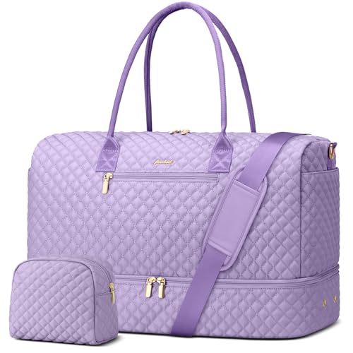 Travel Weekender Duffle Bags for Women (8-Light Purple / X-Large)