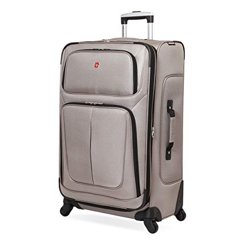 Sion Softside Expandable Luggage (Checked-Large 29-Inch / Pewter)