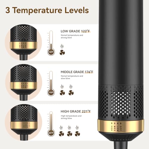 5 in 1 Blow Dryer Brush Set (Black)
