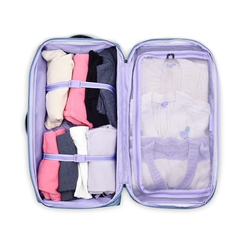 On A Roll Two Wheel Rolling Travel Duffle Bag (28 Inch / Zinc Blue)