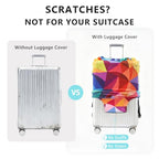 Travelkin Luggage Covers For Suitcase Tsa Approved Suitcase Cover Protector (Orange Floral / XL)