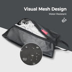 Shoe Bag for Travel (Black / Non-Foldable-Regular)