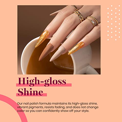 Beetles Brown Gel Polish (I - Creme Brown | Latte Haze)