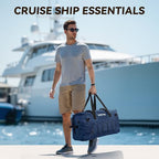 Waterproof Duffel Bag Motorcycle Dry Bag Backpack (Dark Blue / 80L)