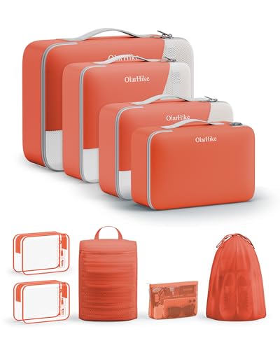 Packing Cubes for Travel (17 Orange)