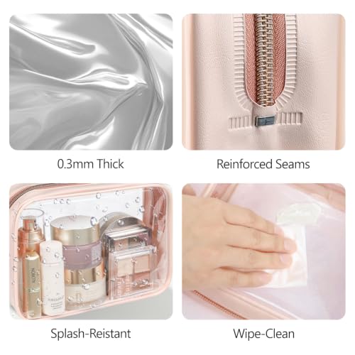 TSA Approved Toiletry Bag (Beauty Nude Pink / Medium Set)
