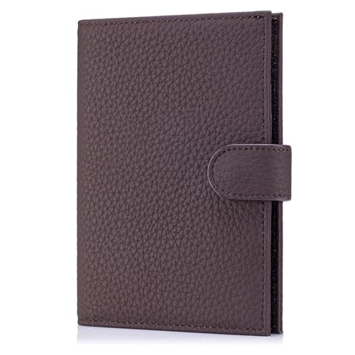 RFID Passport Holder Travel Wallet for Women (Coffee)