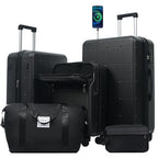 Luggage Sets 5 Piece (3-piece Set(20/24/28) / Black(20 top-open))