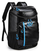 Cooler Backpack Insulated 30 Cans (Gloss Black / Circular zipper)