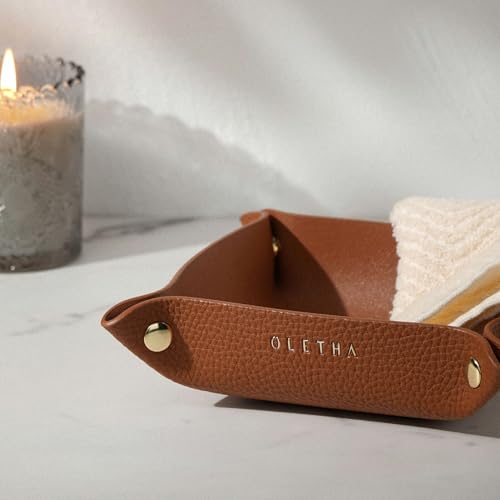 Foldable Valet Tray (Brown)