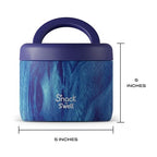 S'nack by S'well Stainless Steel Food Container (Azure Forest / 24oz / Container)