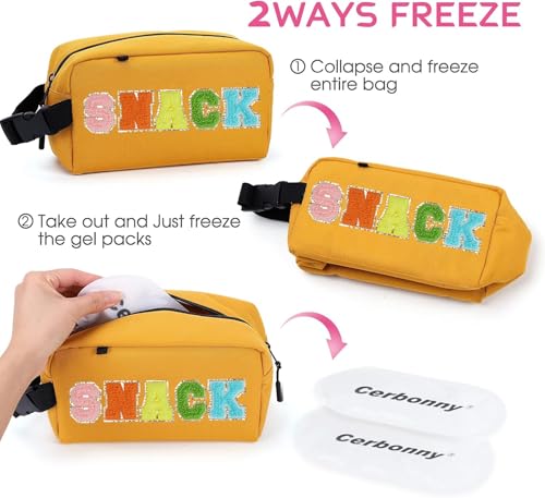 Freezable Snack Bag (Yellow-snack)