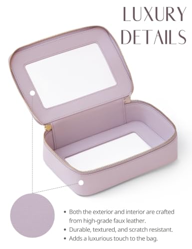 Clear Toiletry Bag 2 Pack (Purple / Dual Elegance)