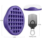 Silicone Curl Brush (Purple)