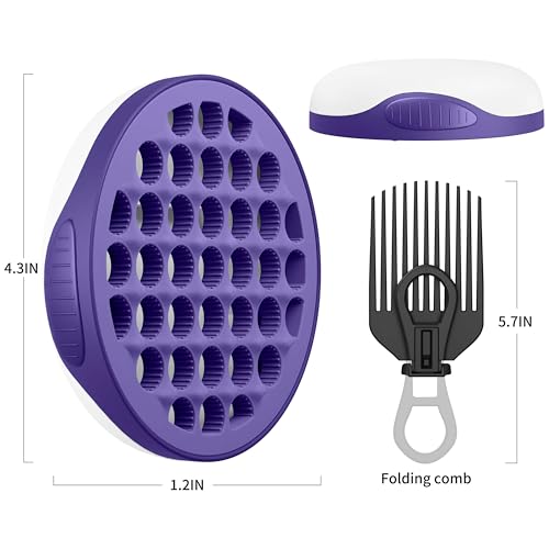 Silicone Curl Brush (Purple)