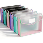 6 Pack File Folder (6 Pack Clear Black)