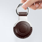 Genuine Leather Keychain for Airtag New 2nd Gen (B3-Brown V2.0)