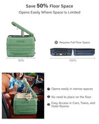 Expandable Large Checked Luggage (Forest Green / 28 Inch EXT)