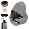 Hat style travel neck pillow (Light Grey)