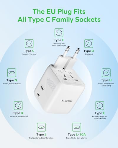 Mini Universal Travel Adapter for US (12W / White)
