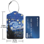 Abstract Starry Night 2 Pcs Luggage Tags (Abstract Starry Night)