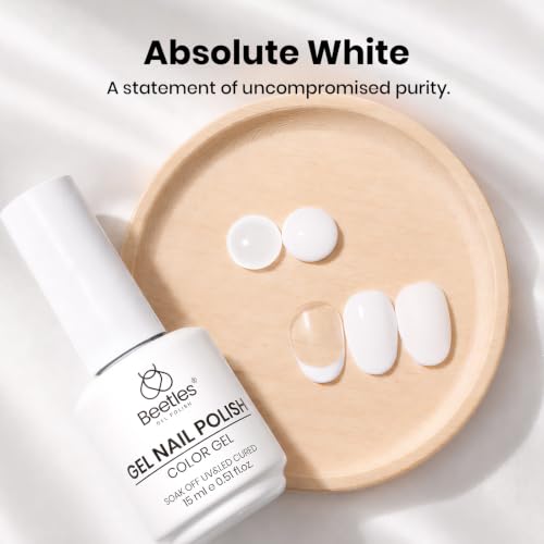 Beetles White Gel Nail Polish (A - Creme White | French White)
