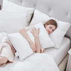 Luxury Feather Down Pillow King Size Set of 2 (King (Pack of 2))