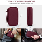 Electronic Organizer (7.5 x 4.3 x 2.2 inches / Wine Red)