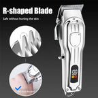 Professional Hair Clippers for Men (Silver)