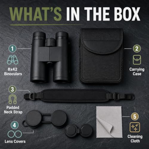 8x42 Binoculars for Adults