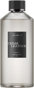 Scentiment Diffuser Oil - Cedar Leather Fall Collection | Aromatherapy Home Fragrance | Luxurious Scent with Lemon, Jasmine Sandalwood, Amber, Lavender, Vanilla, & Musk (500ml)