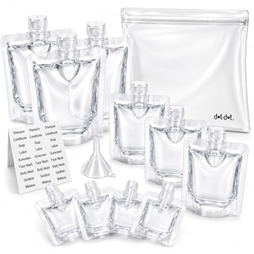 Travel Pouches for Toiletries (10pc Pouch - White)