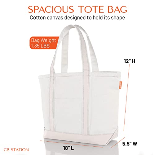 Medium Classic Canvas Tote Bag for Women (Blank: Natural)