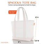Medium Classic Canvas Tote Bag for Women (Blank: Natural)