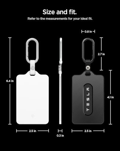Key Card Holder for Tesla Model Y (Black & White)